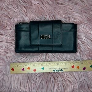Diesel black leather wallet